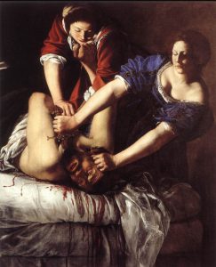 Artemisia Gentileschi, Giuditta che decapita Oloferne, olio su tela, 1612-1613