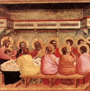 Giotto di Bondone, Ultima Cena, 1320/1325, Monaco, Alte Pinakhoteke