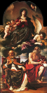 Guercino, Vergine Assunta con i Ss. Pietro e Girolamo, 1626, Reggio Emilia, cattedrale