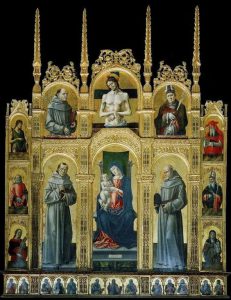 Bartolomeo Vivarini, Polittico Sanseverino, 1477, Morano Calabro, collegiata di Santa Maria Maddalena