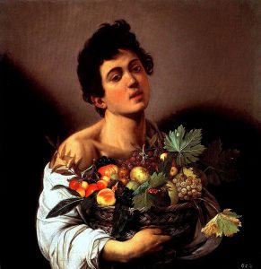 Michelangelo Merisi da Caravaggio, Fanciullo con canestro di frutta, 1594, Roma, Galleria Borghese