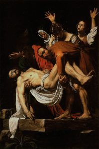 Michelangelo Merisi detto il Caravaggio, Deposizione di Cristo, 1604,, Città del Vaticano, Pinacoteca Vaticana